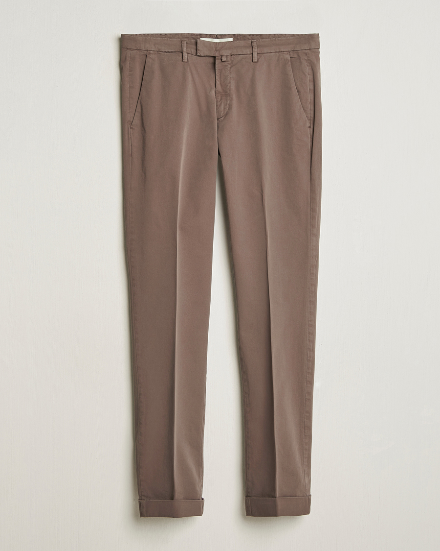 Herre | Bukser | Briglia 1949 | Slim Fit Cotton Chinos Brown