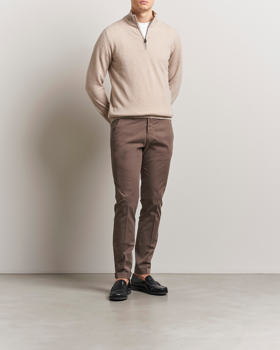 Herre | Bukser | Briglia 1949 | Slim Fit Cotton Chinos Brown