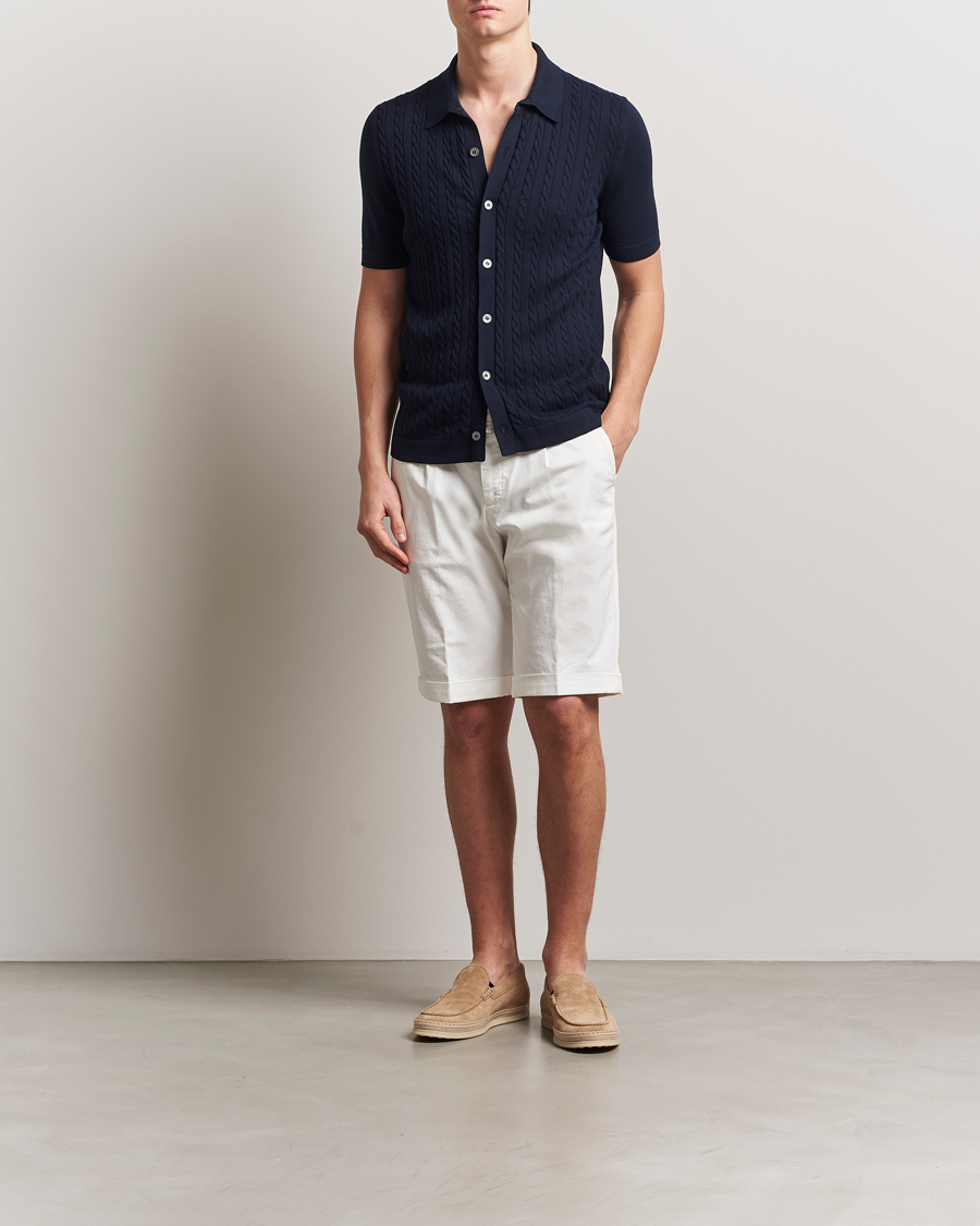Herre | Shorts | Briglia 1949 | Pleated Cotton Shorts White