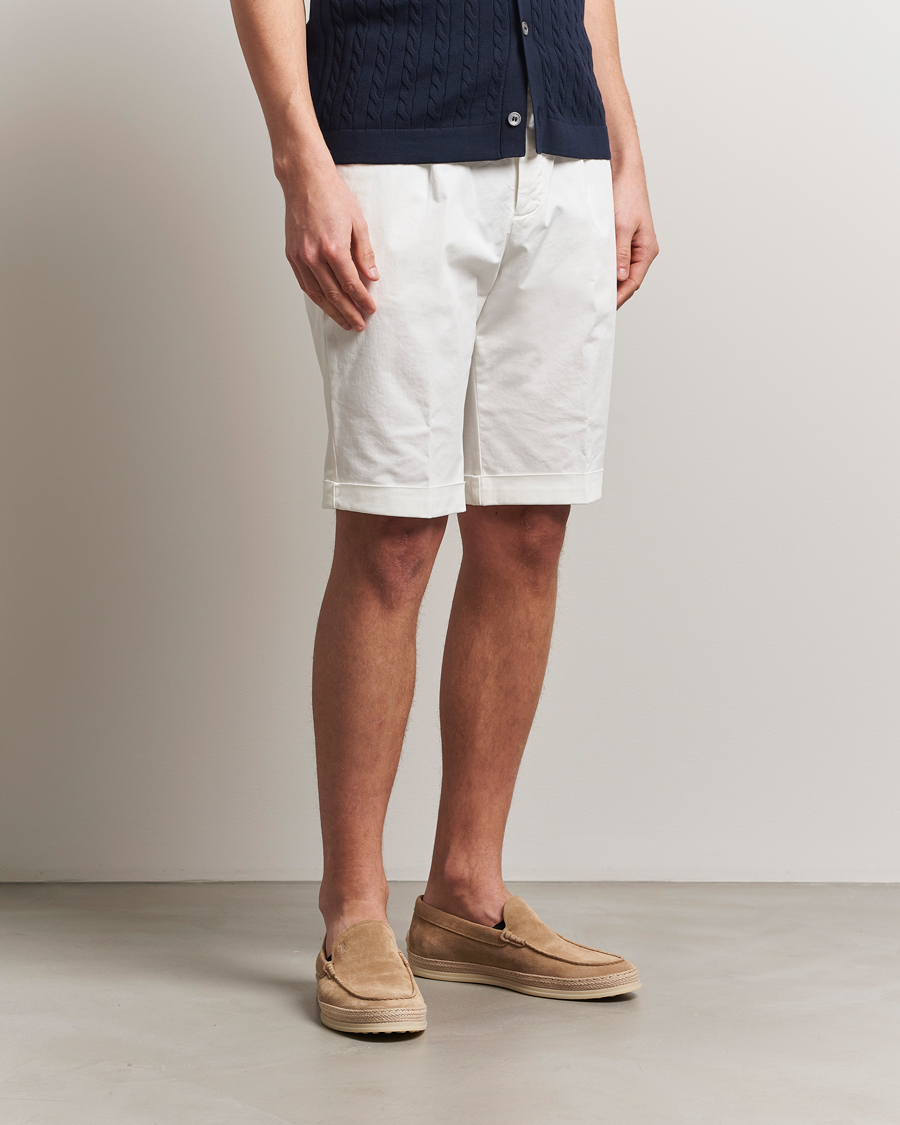 Herre | Shorts | Briglia 1949 | Pleated Cotton Shorts White