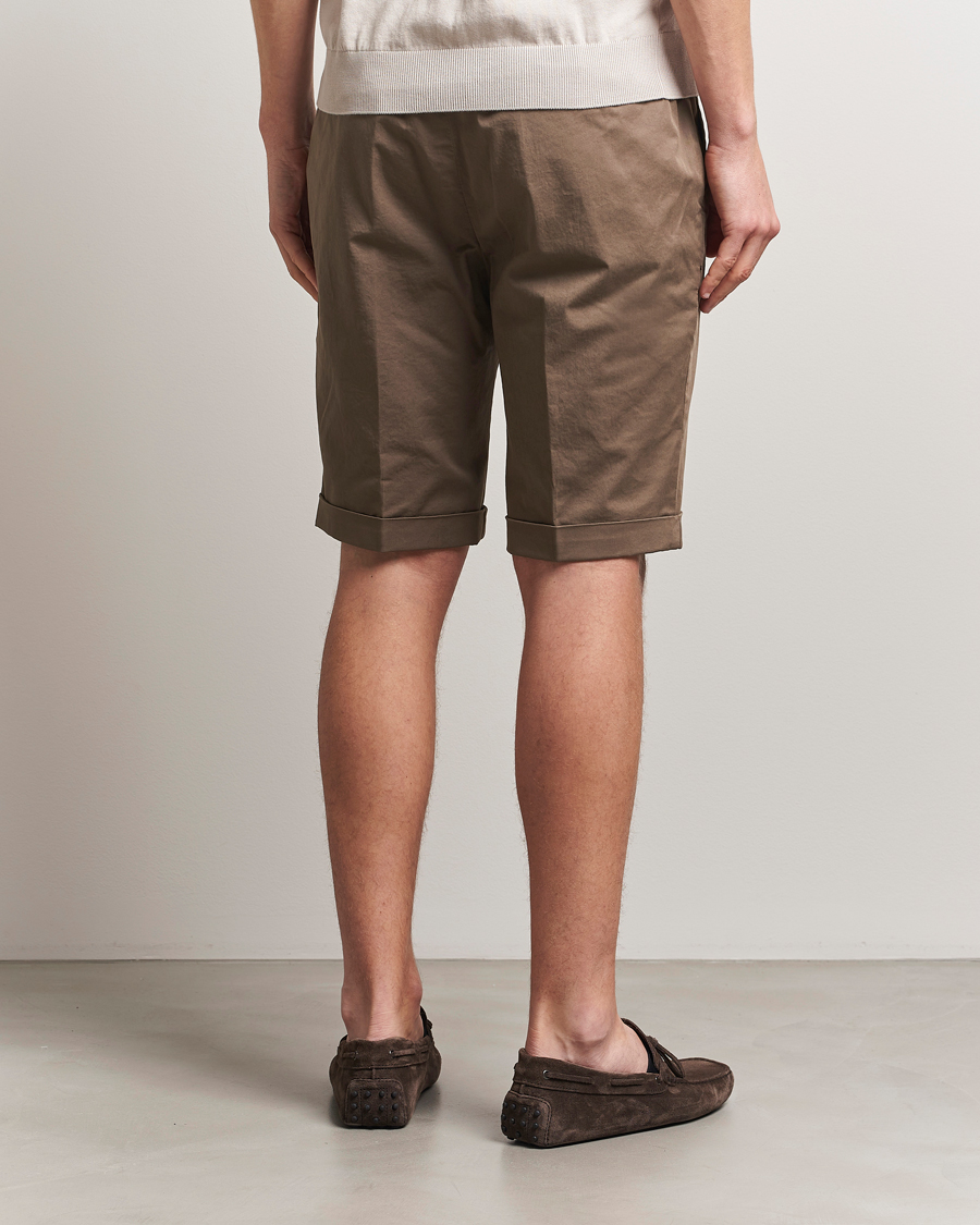 Herre | Shorts | Briglia 1949 | Pleated Cotton Shorts Brown
