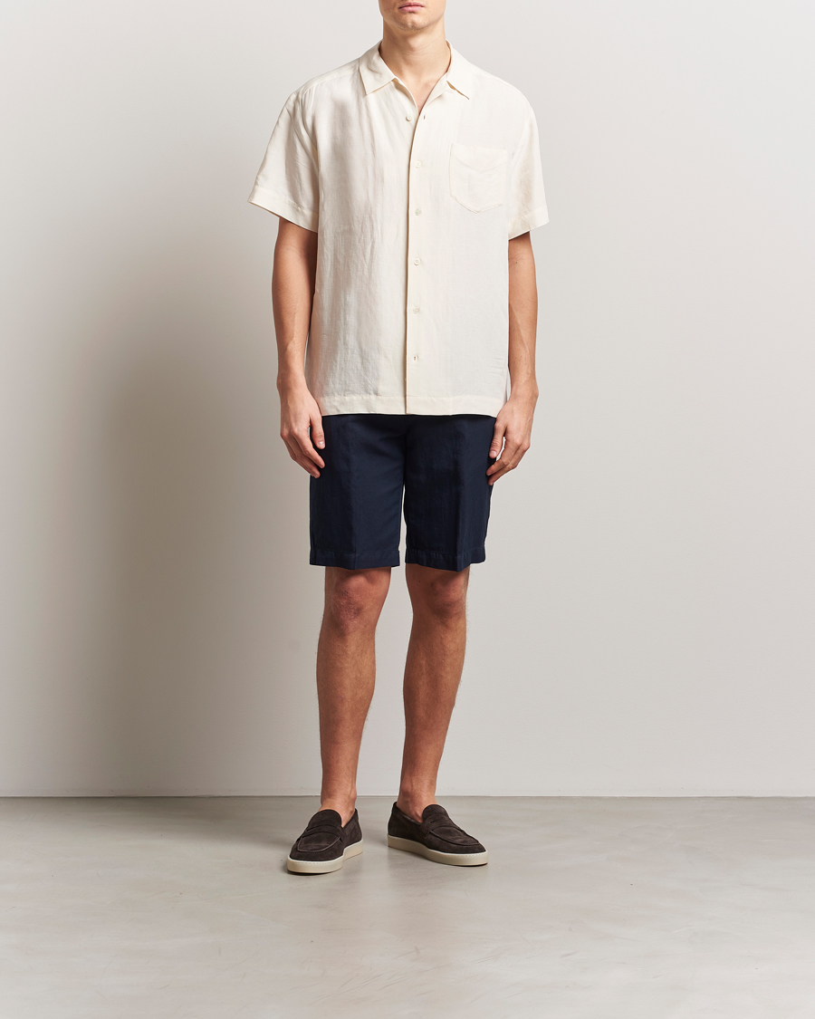 Herre | Shorts | Briglia 1949 | Linen/Cotton Drawstring Shorts Navy
