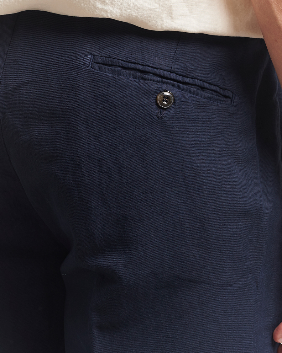 Herre | Shorts | Briglia 1949 | Linen/Cotton Drawstring Shorts Navy