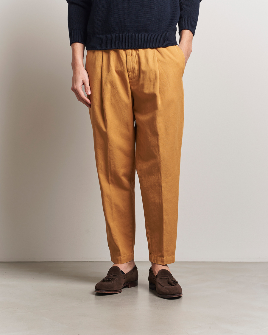 Herre | Bukser | Briglia 1949 | Cotton/Linen Drawstring Pants Rust