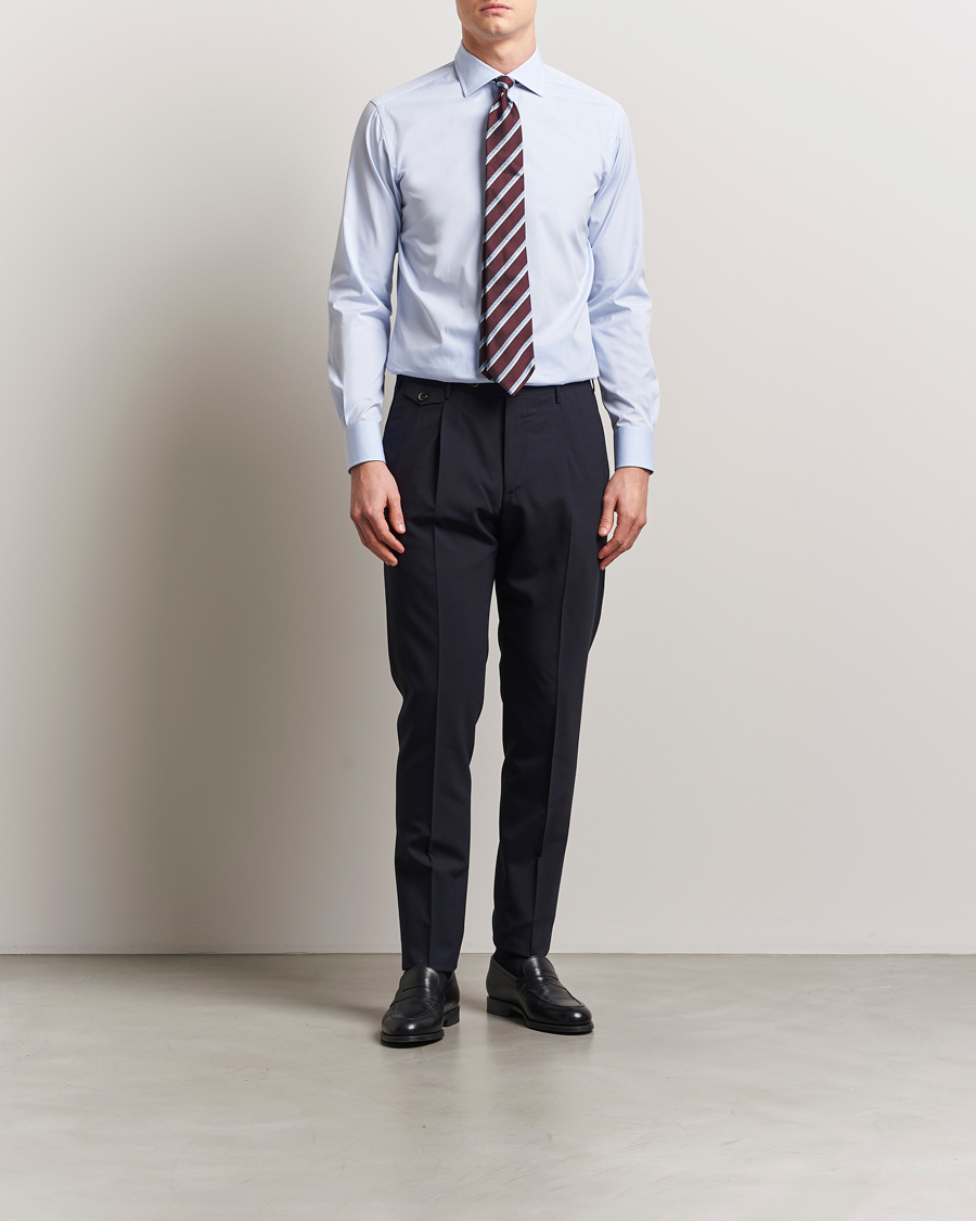 Herre | Skjorter | Brioni | Slim Fit Dress Shirt Light Blue