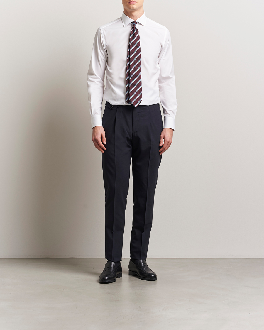 Herre | Skjorter | Brioni | Slim Fit Dress Shirt White