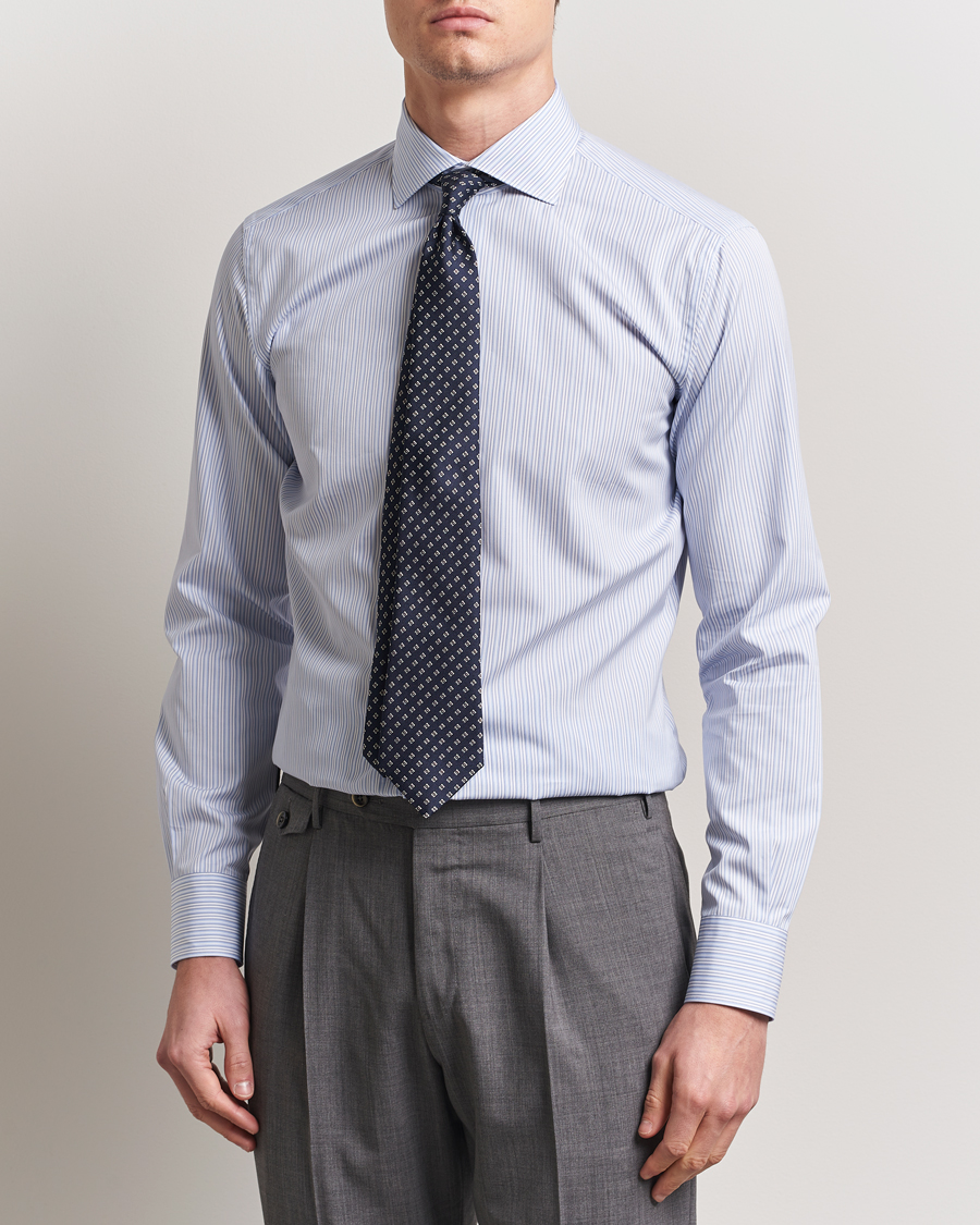 Herre | Skjorter | Brioni | Slim Fit Dress Shirt Blue Stripes