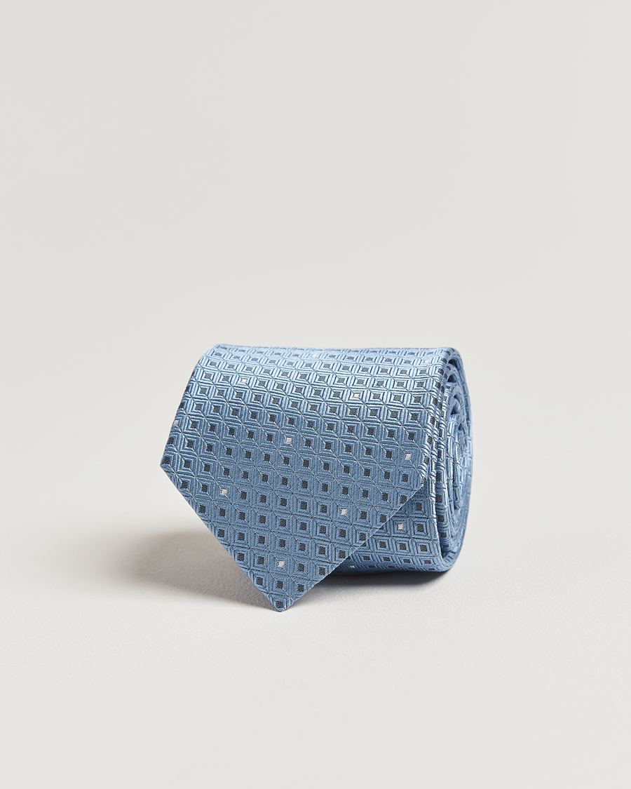 Herre | Slips | Brioni | Jacquard Silk Tie Light Blue