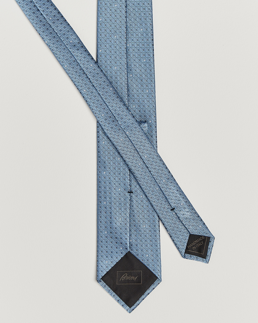 Herre | Slips | Brioni | Jacquard Silk Tie Light Blue