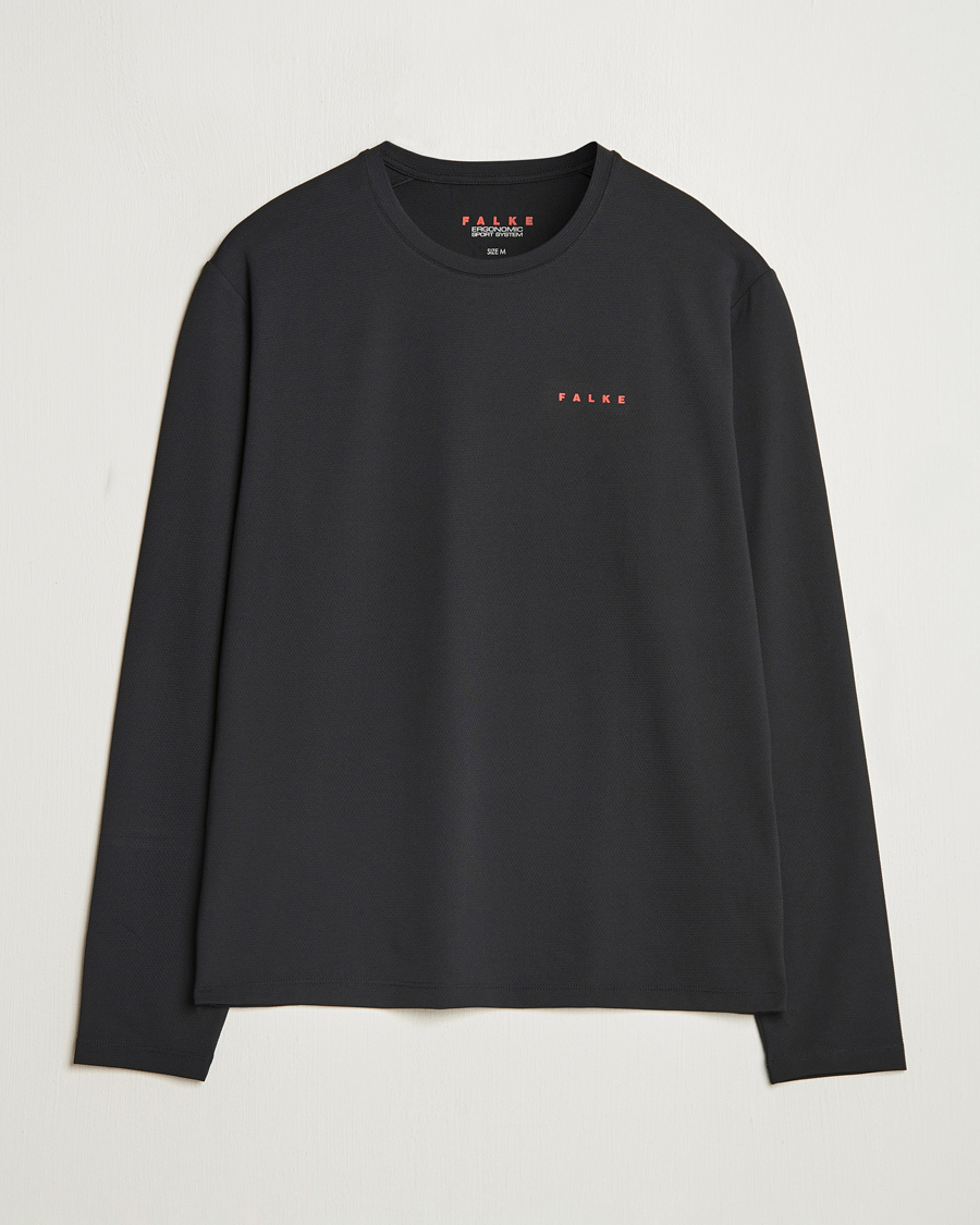 Herre | T-Shirts | Falke Sport | Perform Better Longsleeve T-Shirt Black