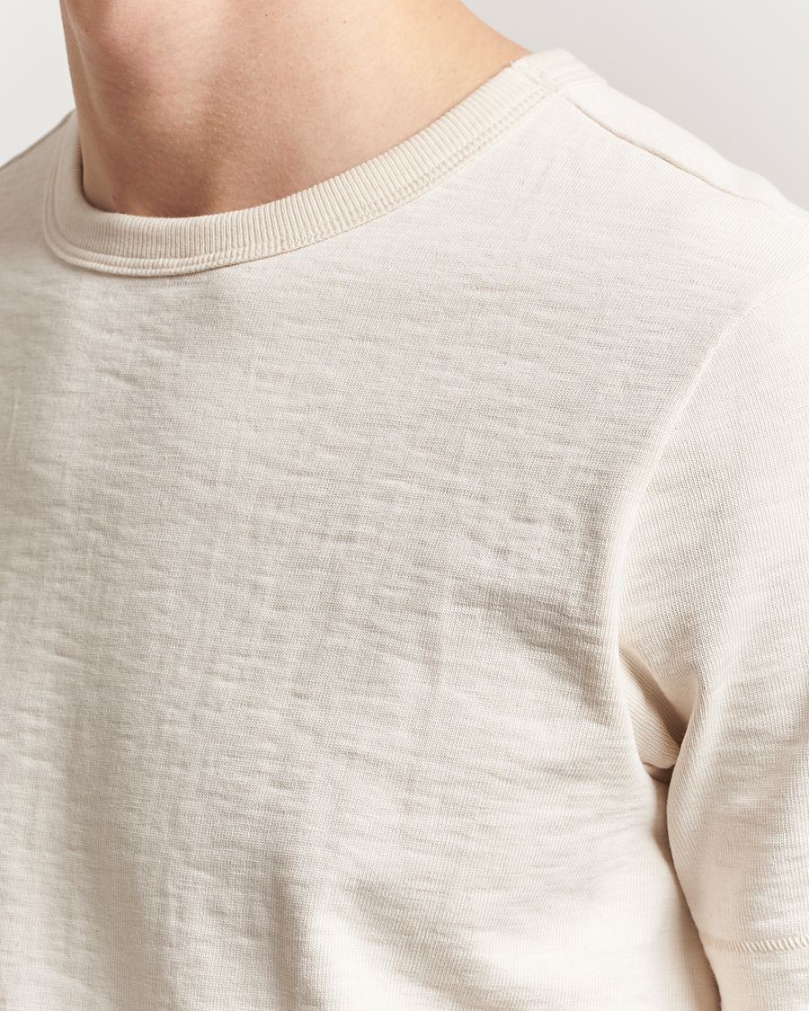 Herre | T-Shirts | Merz b. Schwanen | Relaxed Fit Loopwheeled Heavy T-Shirt Nature