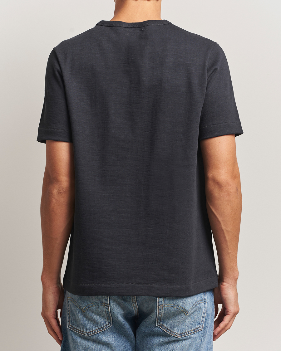 Herre | T-Shirts | Merz b. Schwanen | Relaxed Fit Loopwheeled Heavy T-Shirt Charcoal