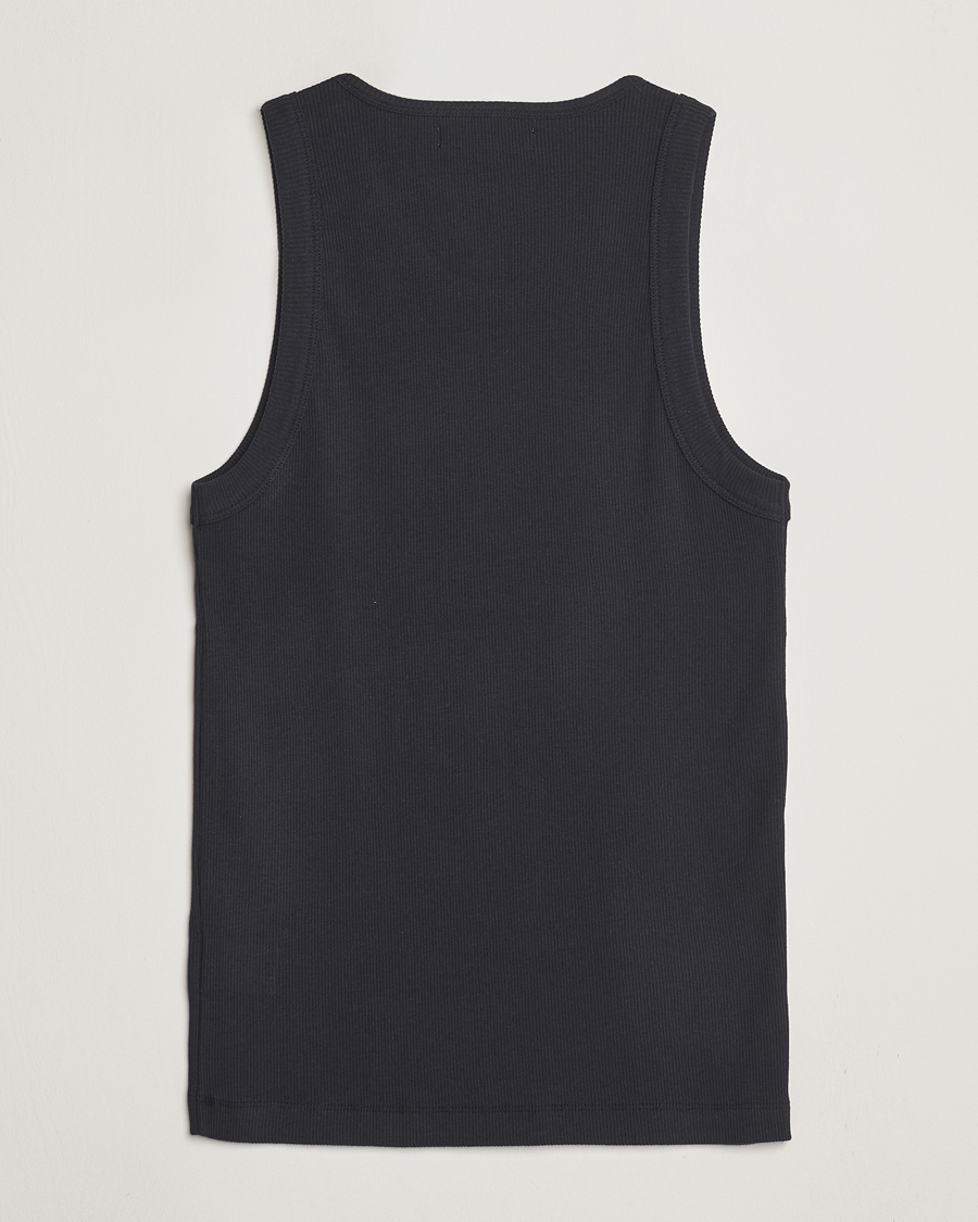 Herre | T-Shirts | Merz b. Schwanen | Ribbed Tank Top Charcoal