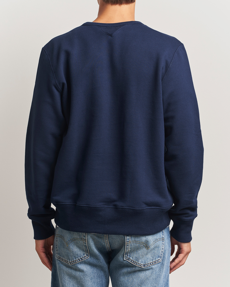 Herre | Gensere | Merz b. Schwanen | Sturdy Loopback Fleece Sweatshirt Ink Blue