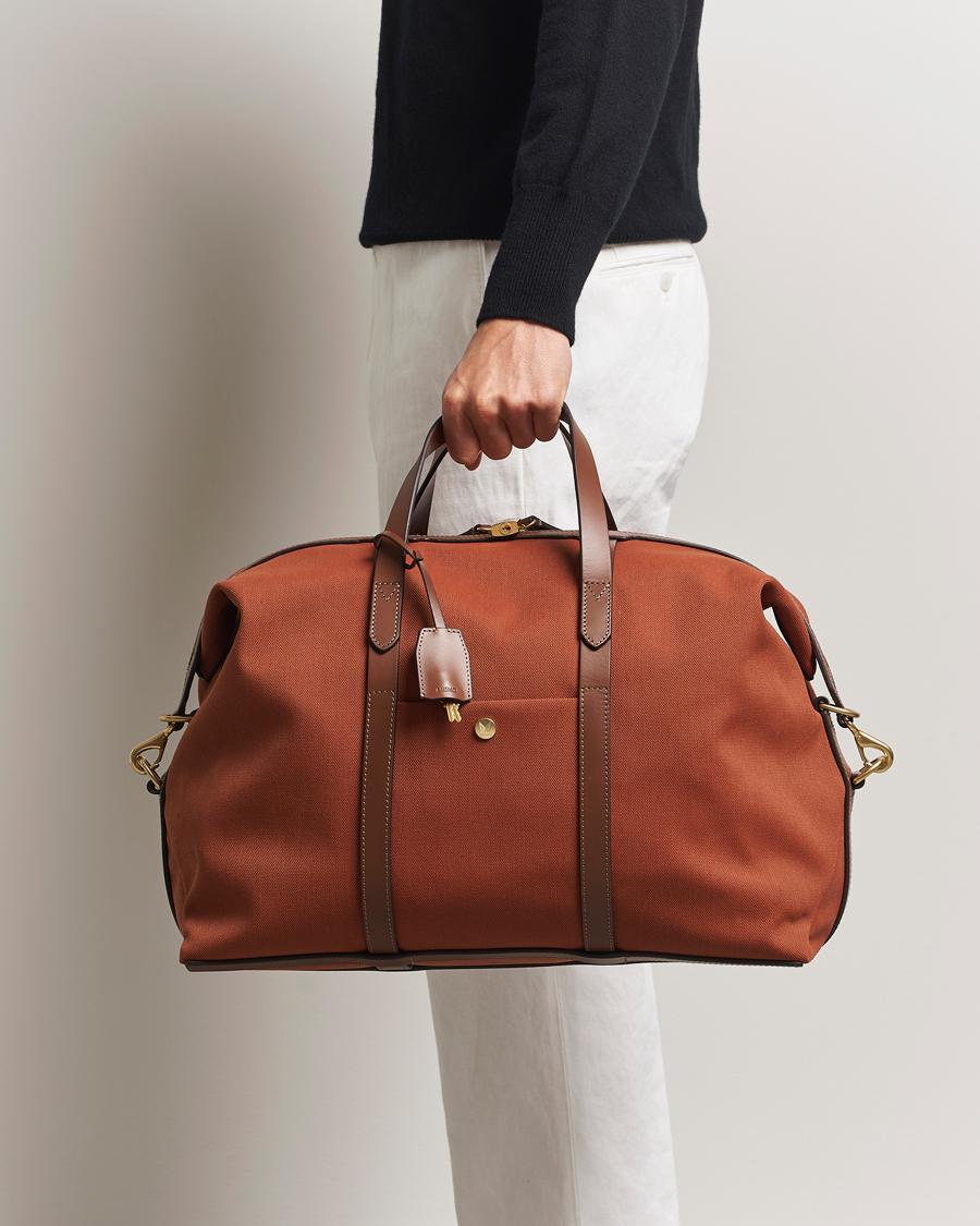 Herre | Vesker | Mismo | M/S Avail 48h Nylon Weekendbag Terracotta/Cuoio