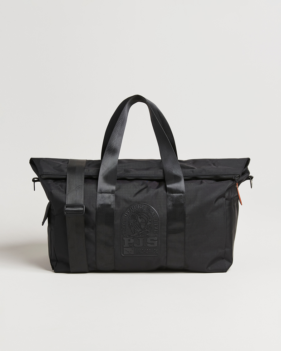 Herre | Vesker | Parajumpers | Nylon Canvas Weekender Bag Black