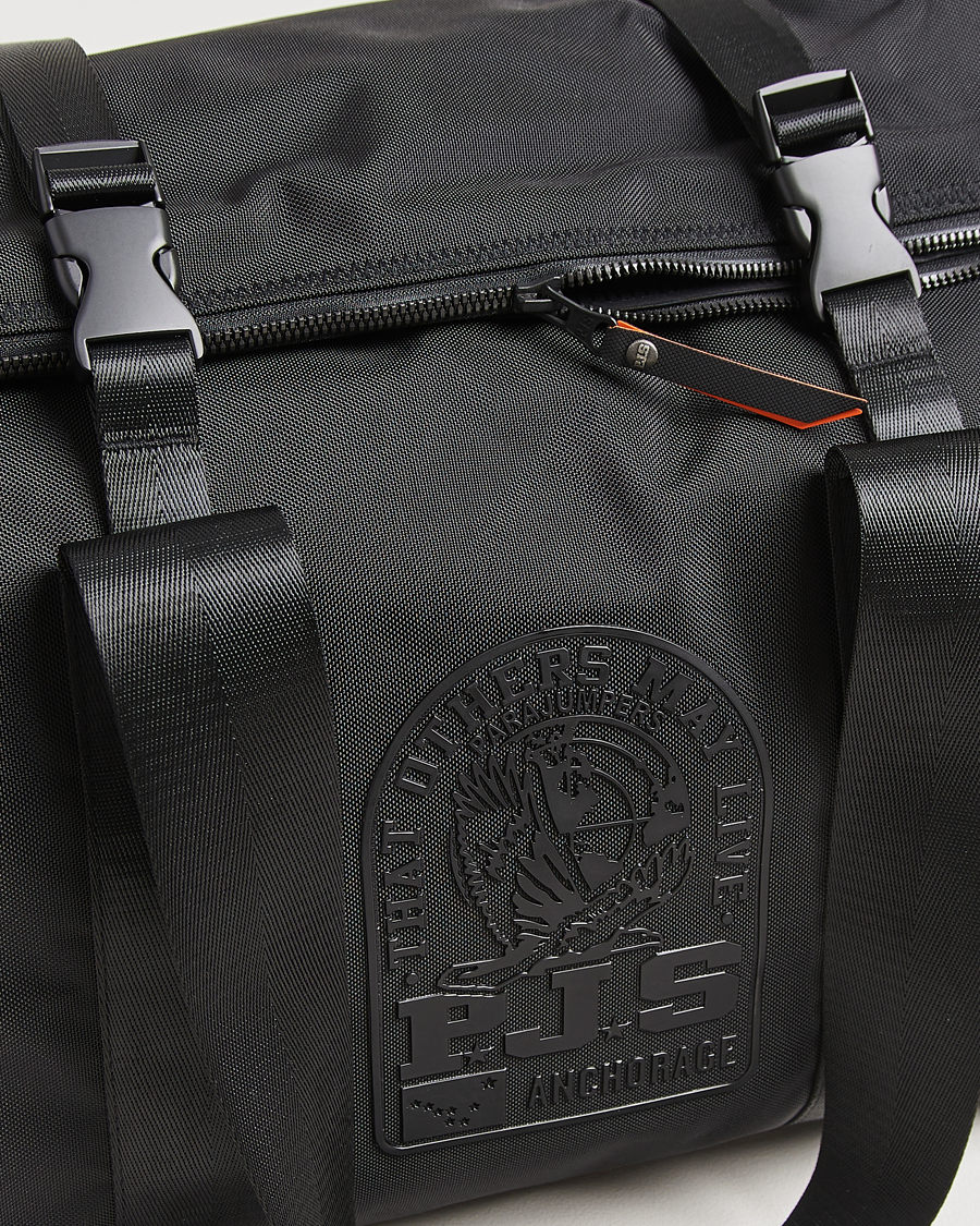Herre | Vesker | Parajumpers | Nylon Canvas Weekender Bag Black