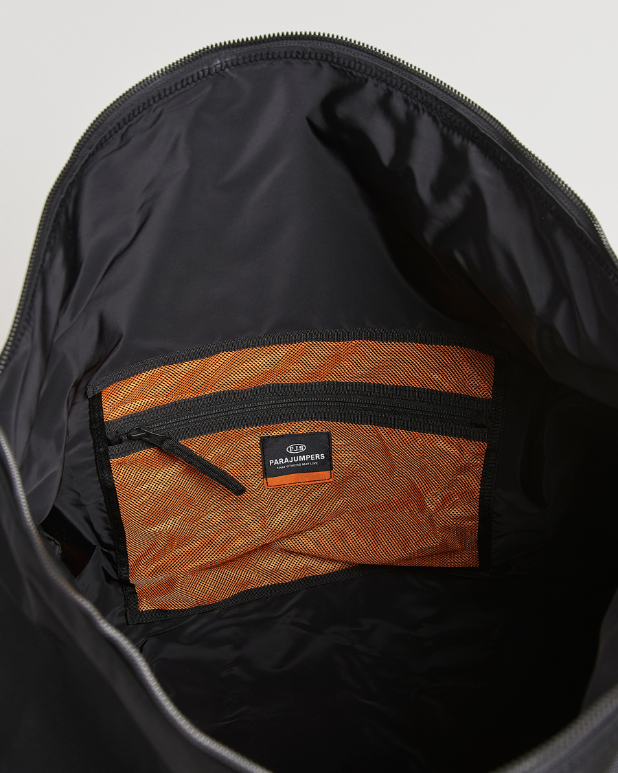 Herre | Vesker | Parajumpers | Nylon Canvas Weekender Bag Black
