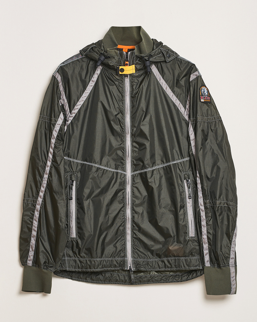 Herre | Jakker | Parajumpers | Edge Nylon Double Ripstop Hooded Jacket Thyme Green