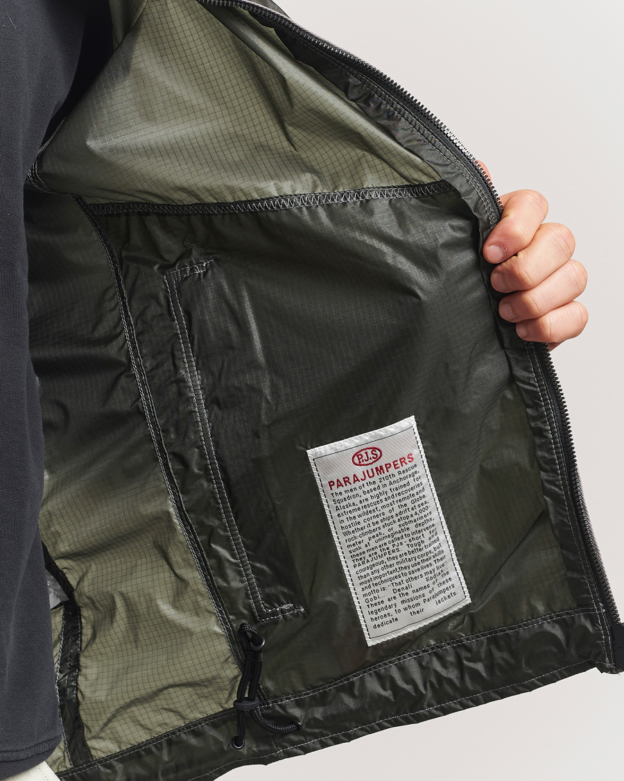 Herre | Jakker | Parajumpers | Edge Nylon Double Ripstop Hooded Jacket Thyme Green
