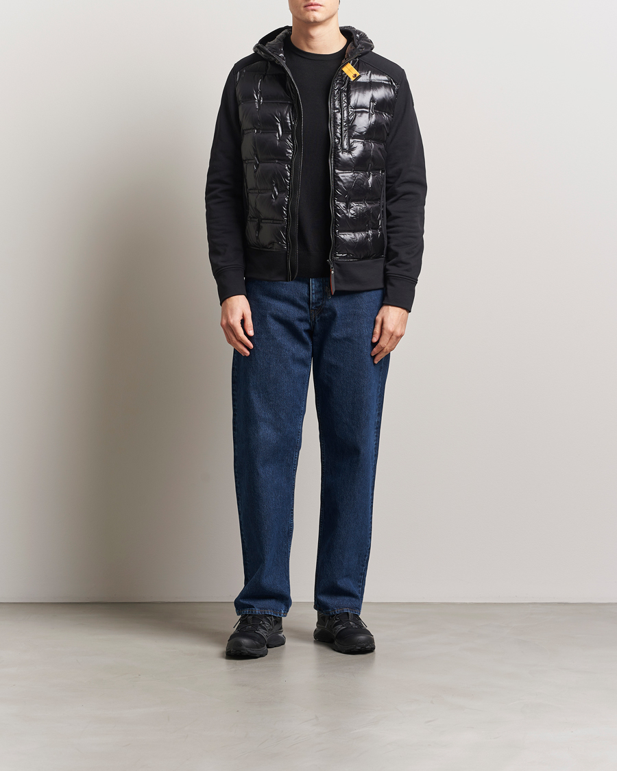 Herre | Jakker | Parajumpers | Faron Techno Hybrid Hooded Jacket Black