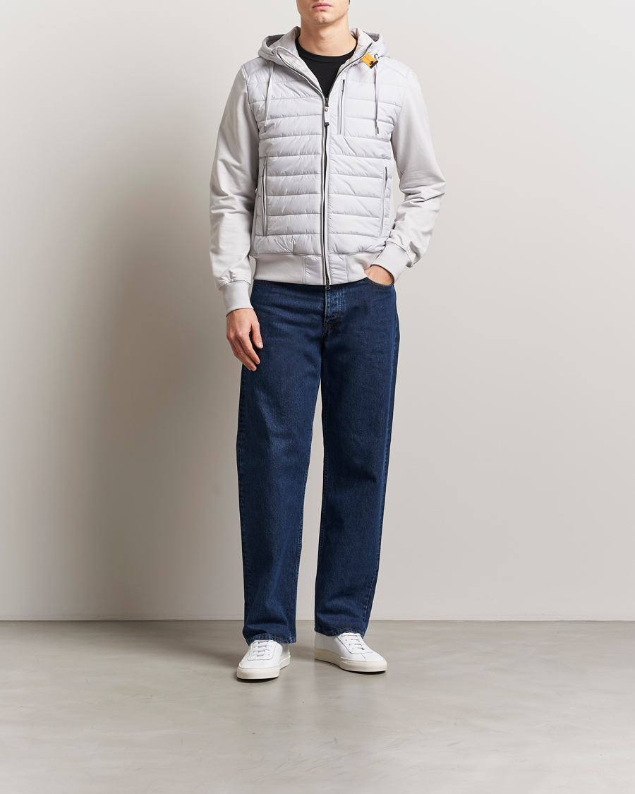 Herre | Jakker | Parajumpers | Ivor Hybrid Hooded Jacket Ghiaccio