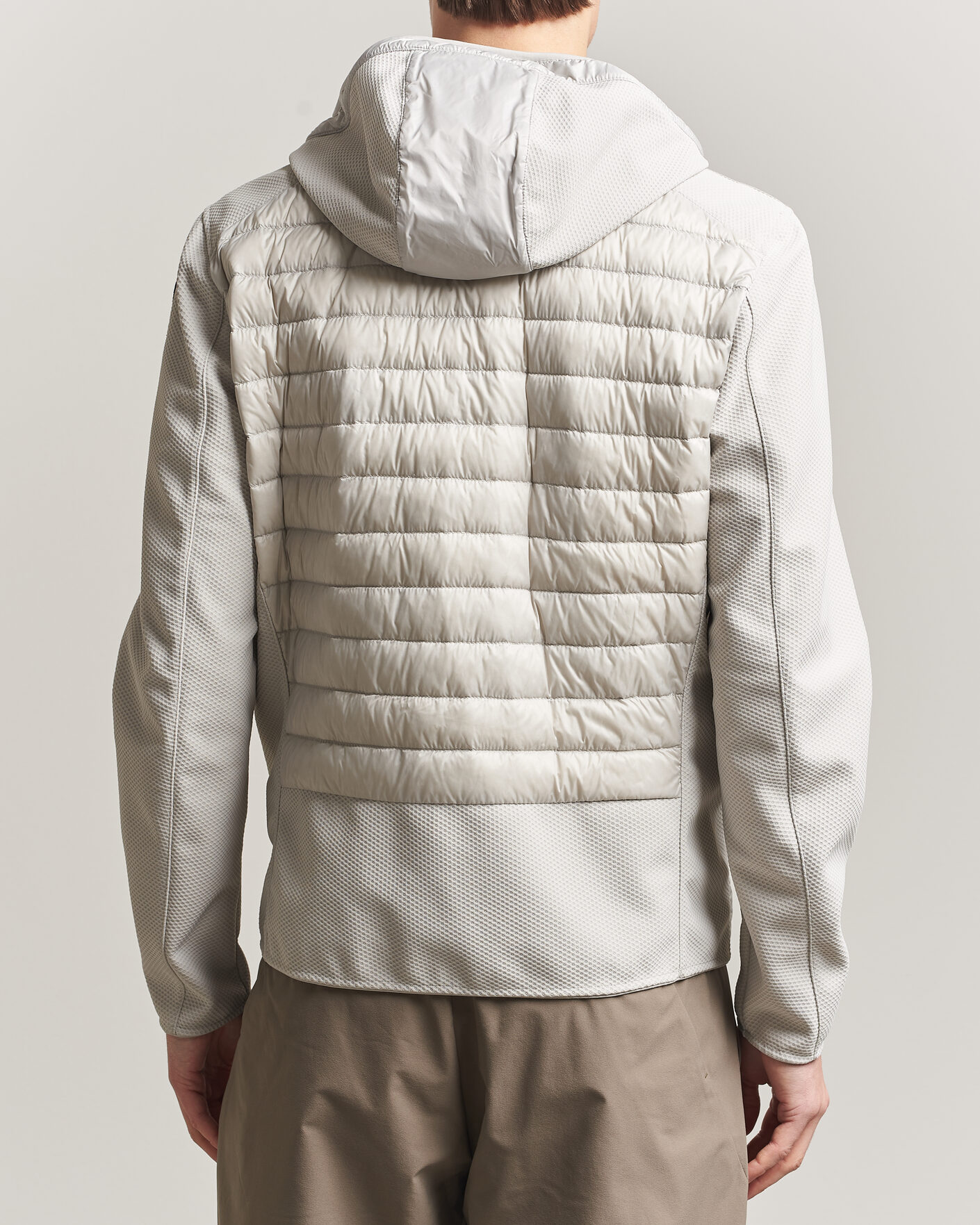 Herre | Jakker | Parajumpers | Nolan Mesh Hooded Hybrid Ghiaccio