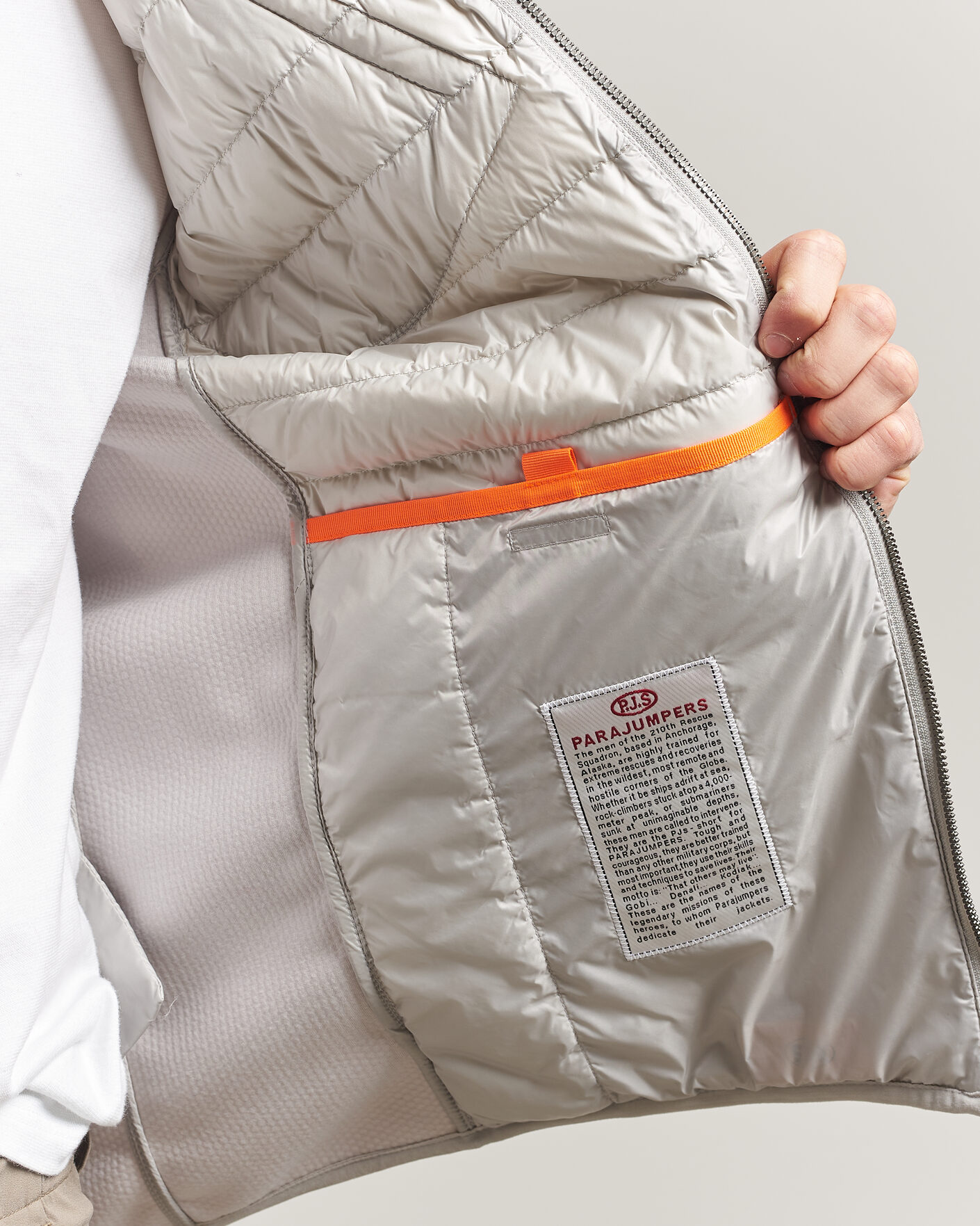 Herre | Jakker | Parajumpers | Nolan Mesh Hooded Hybrid Ghiaccio