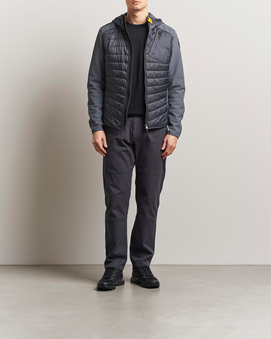 Herre | Jakker | Parajumpers | Nolan Mesh Hooded Hybrid Gargoyle
