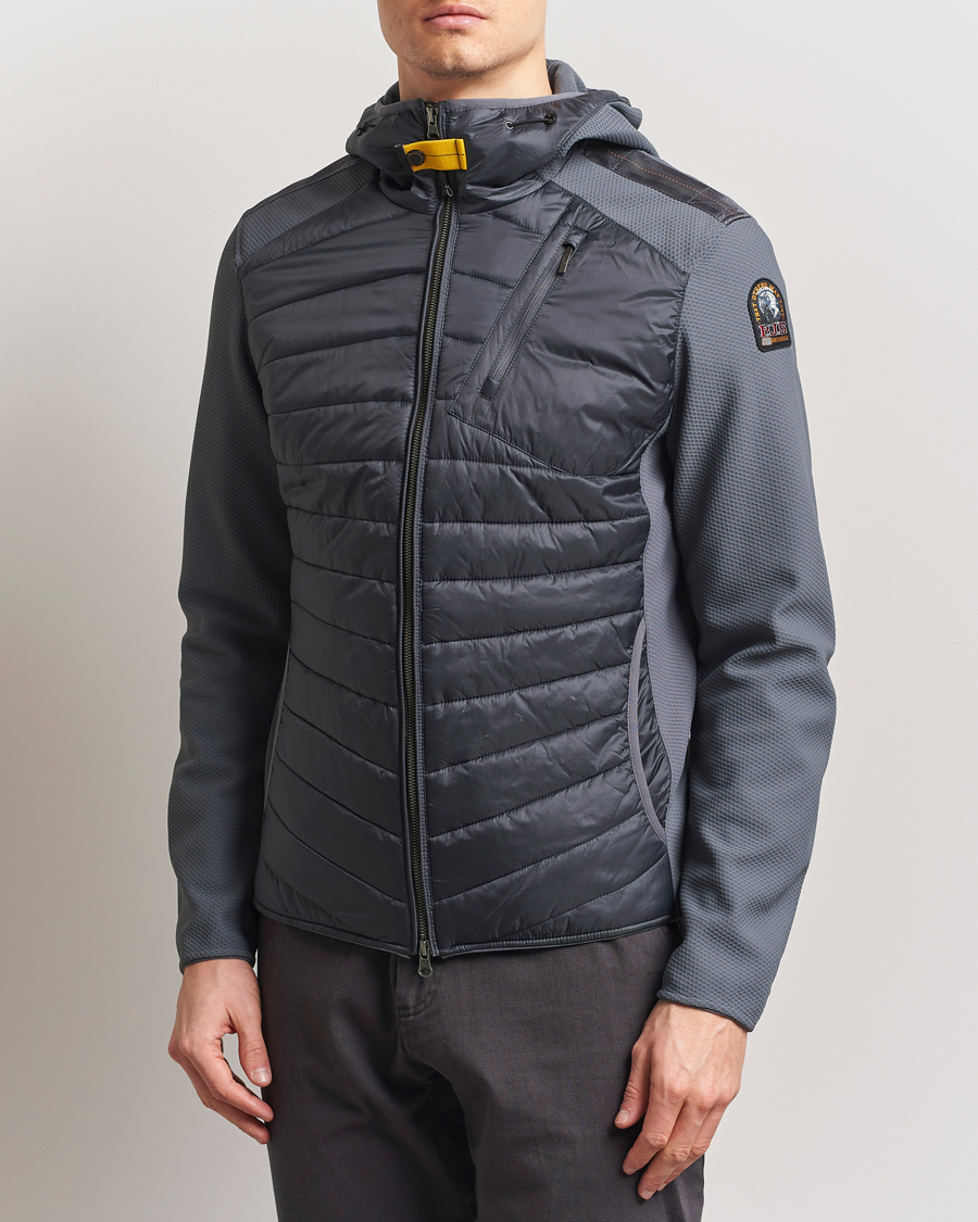 Herre | Jakker | Parajumpers | Nolan Mesh Hooded Hybrid Gargoyle