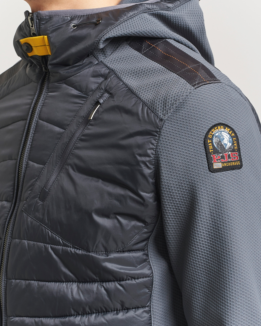 Herre | Jakker | Parajumpers | Nolan Mesh Hooded Hybrid Gargoyle