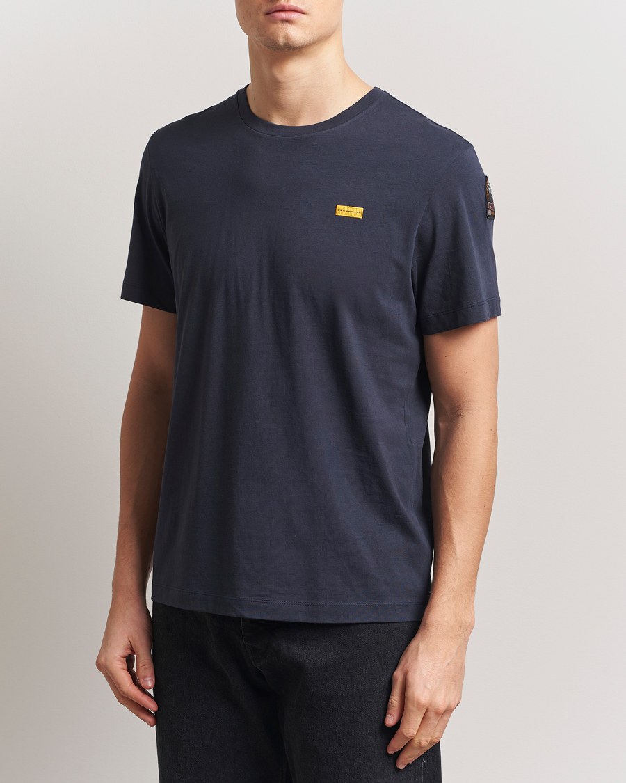 Herre | T-Shirts | Parajumpers | Iconic Crew Neck T-Shirt Blue Navy