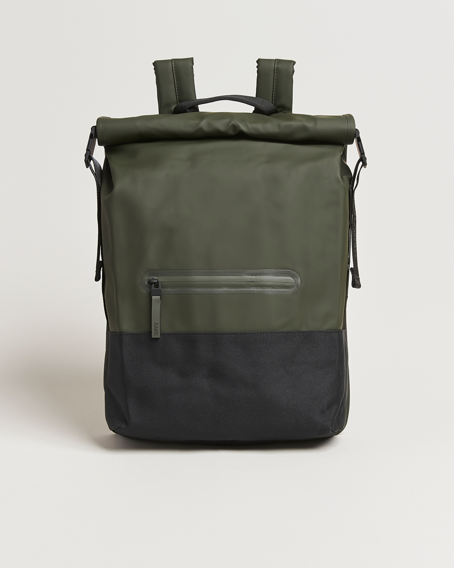 Herre | Vesker | RAINS | Trail Rolltop Backpack Green