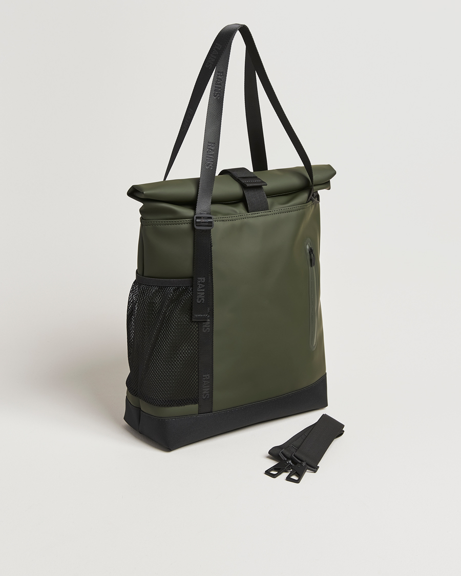 Herre | Vesker | RAINS | Trail Rolltop Tote Bag Green