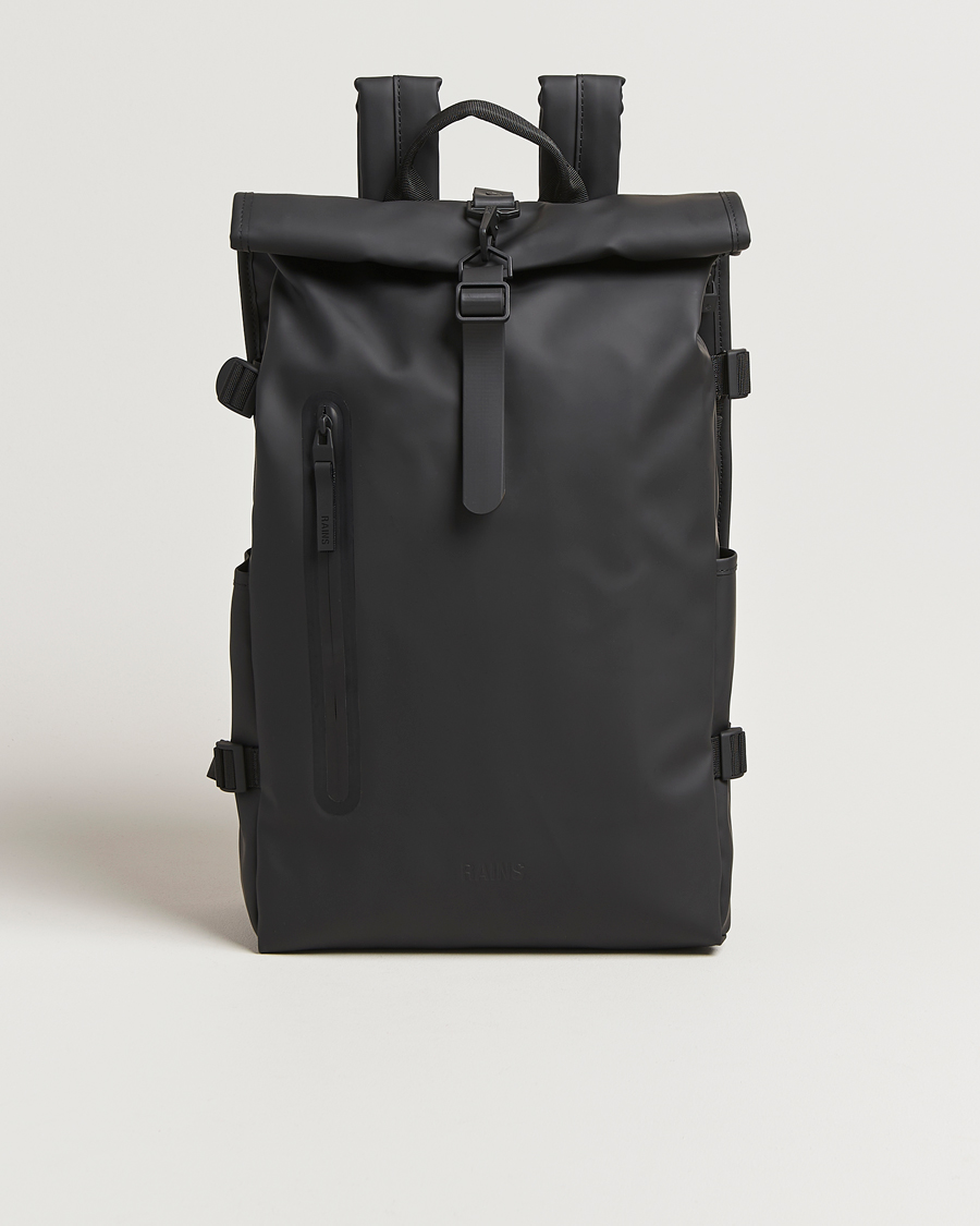 Herre | Vesker | RAINS | Rolltop Large Rucksack Black