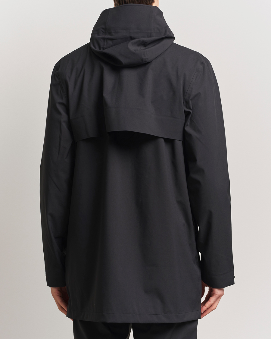 Herre | Jakker | RAINS | Suva Hooded Waterproof Long Jacket Black