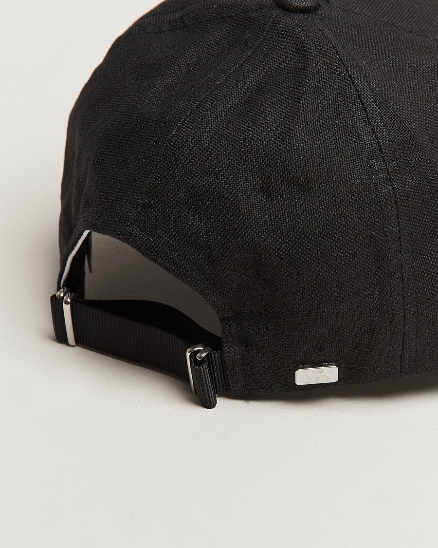 Herre | Hatter og capser | Varsity Headwear | Linen Baseball Cap Licorice Black