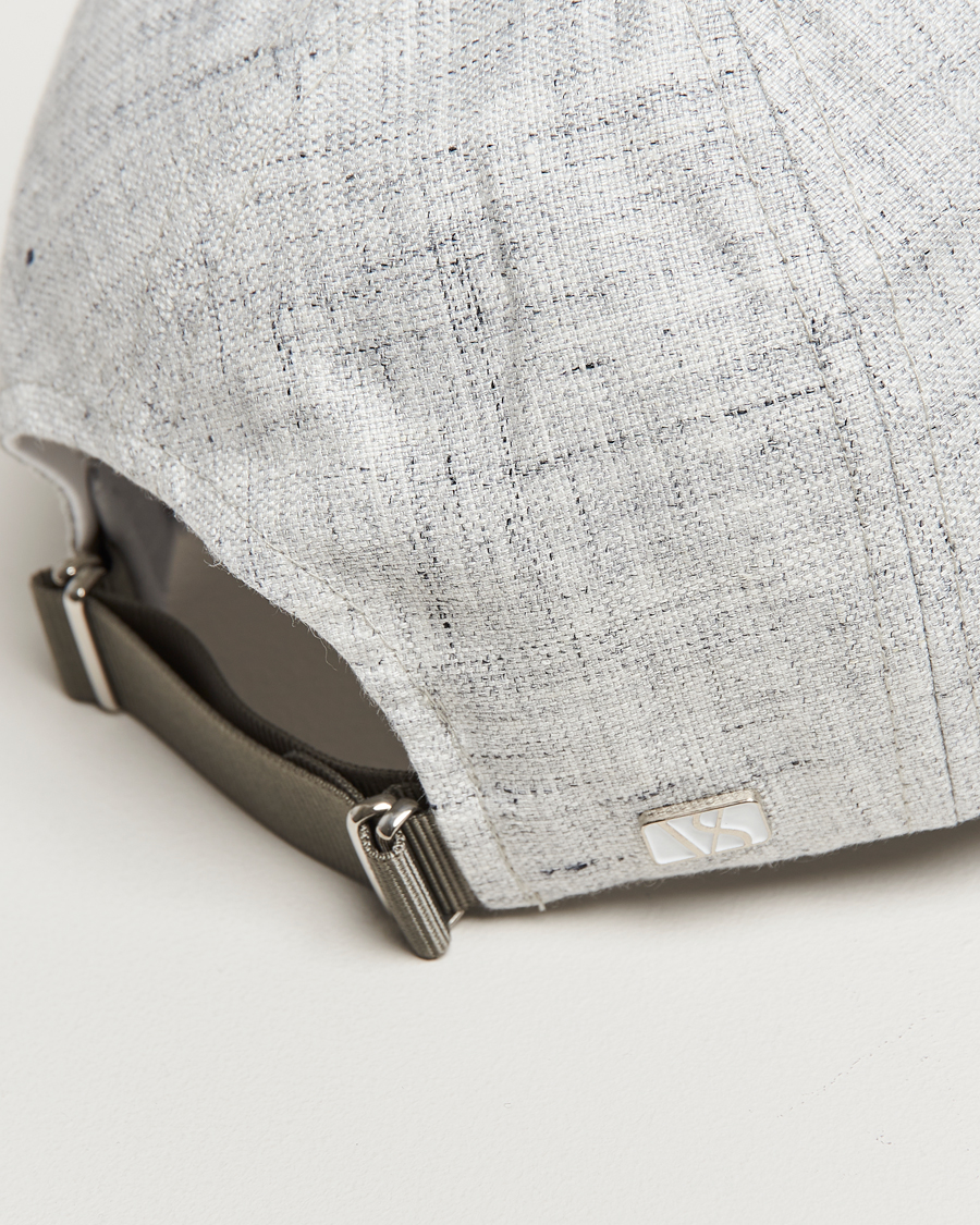 Herre | Hatter og capser | Varsity Headwear | Linen Baseball Cap Pebble Grey