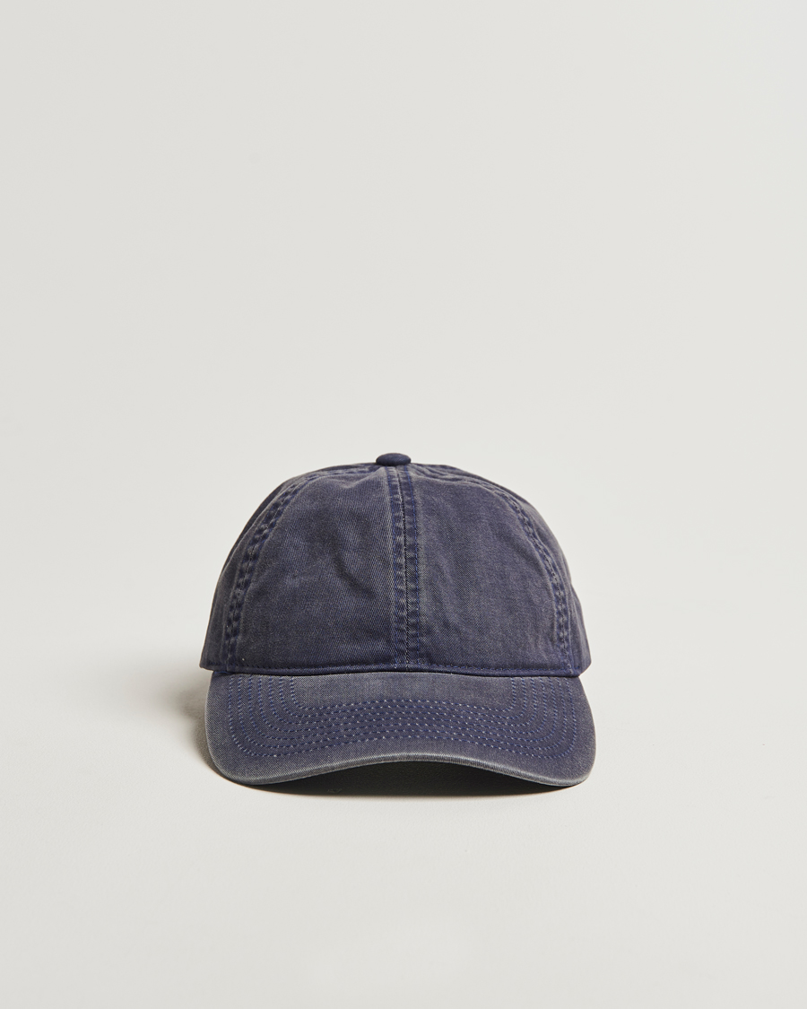 Herre | Hatter og capser | Varsity Headwear | Washed Cotton Baseball Cap Navy