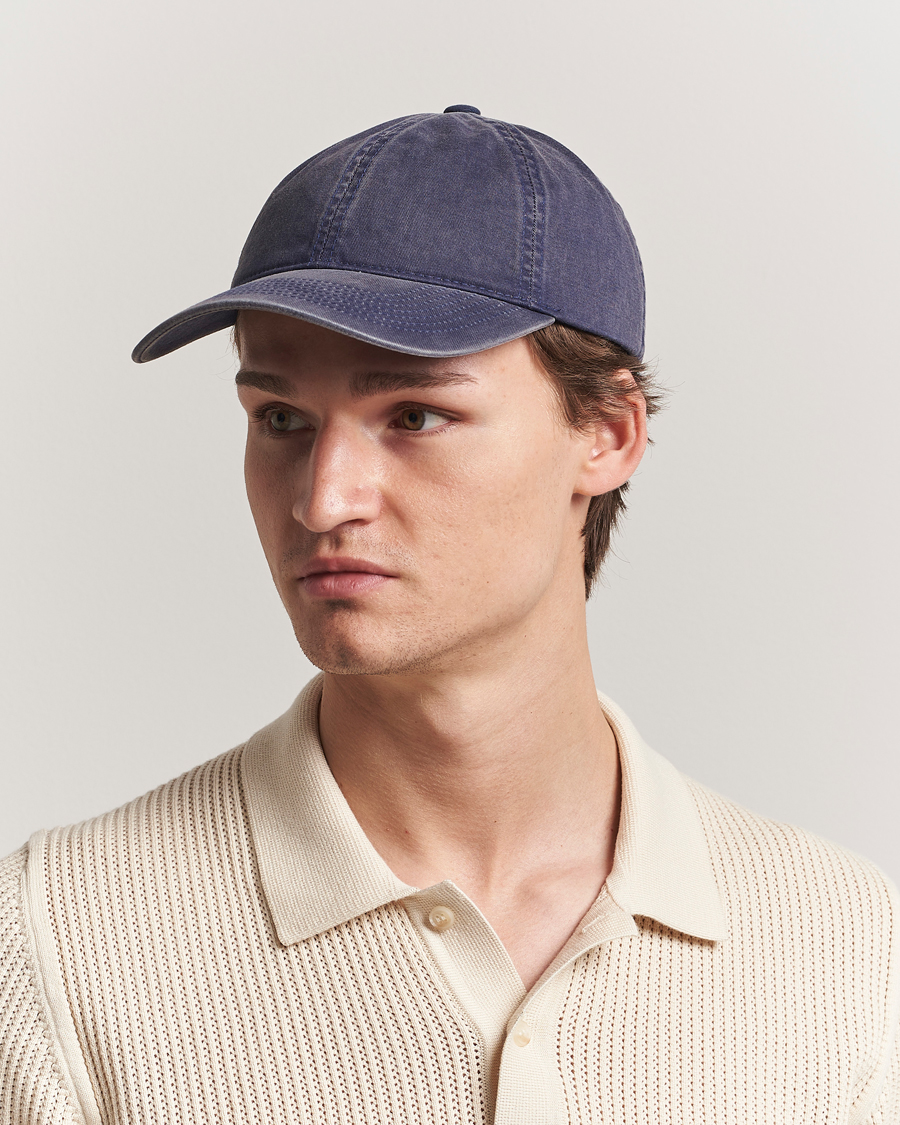 Herre | Hatter og capser | Varsity Headwear | Washed Cotton Baseball Cap Navy