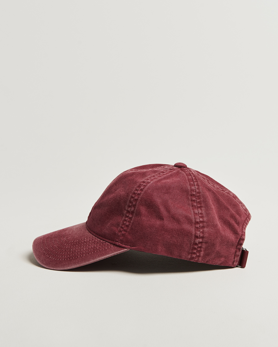 Herre | Hatter og capser | Varsity Headwear | Washed Cotton Baseball Cap Burgundy