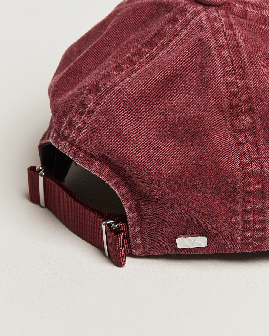 Herre | Hatter og capser | Varsity Headwear | Washed Cotton Baseball Cap Burgundy