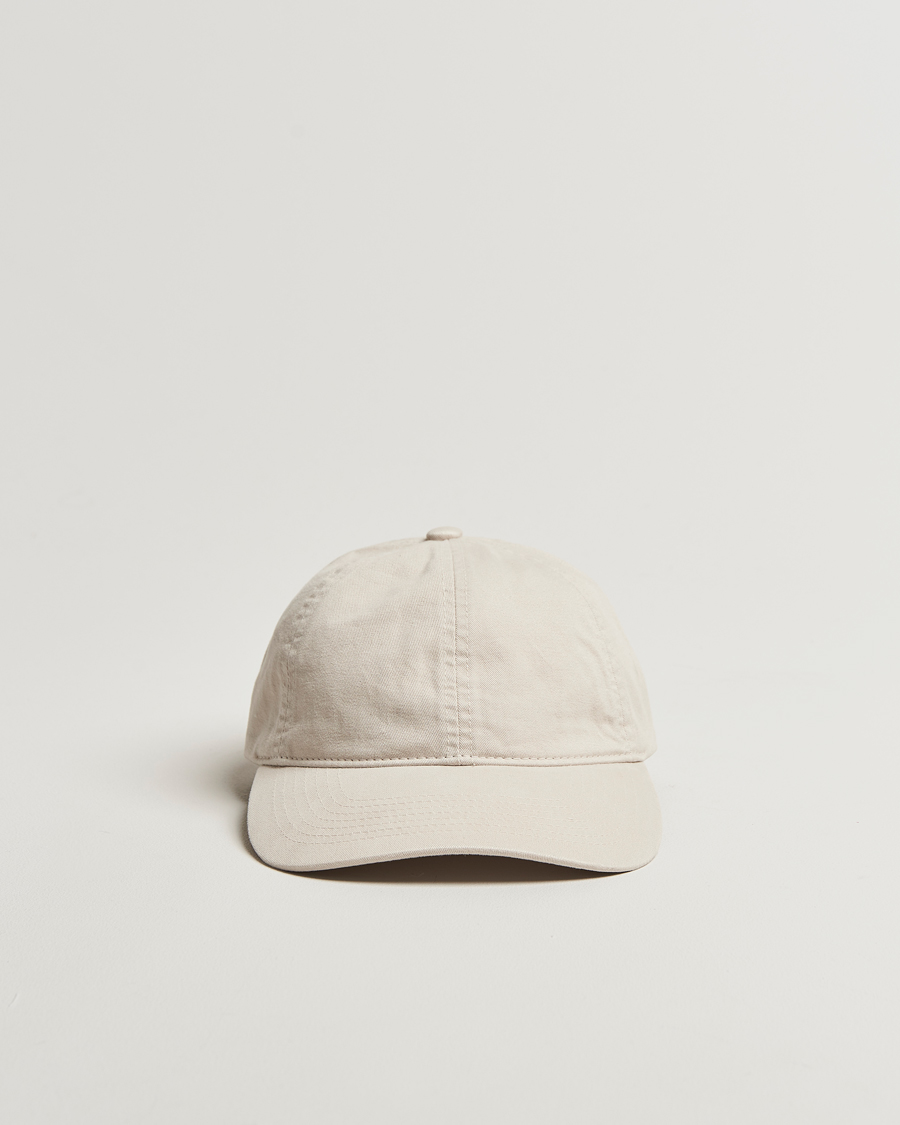 Herre | Hatter og capser | Varsity Headwear | Washed Cotton Baseball Cap Light Beige