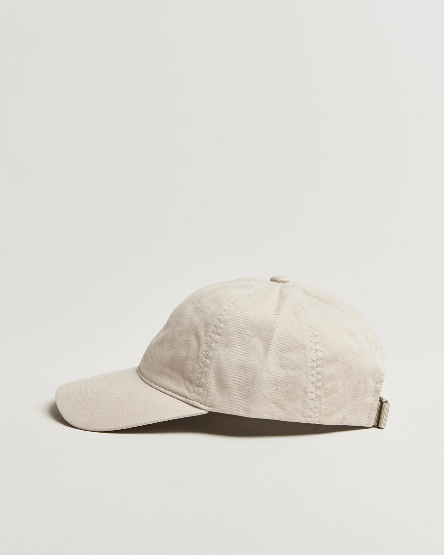 Herre | Hatter og capser | Varsity Headwear | Washed Cotton Baseball Cap Light Beige