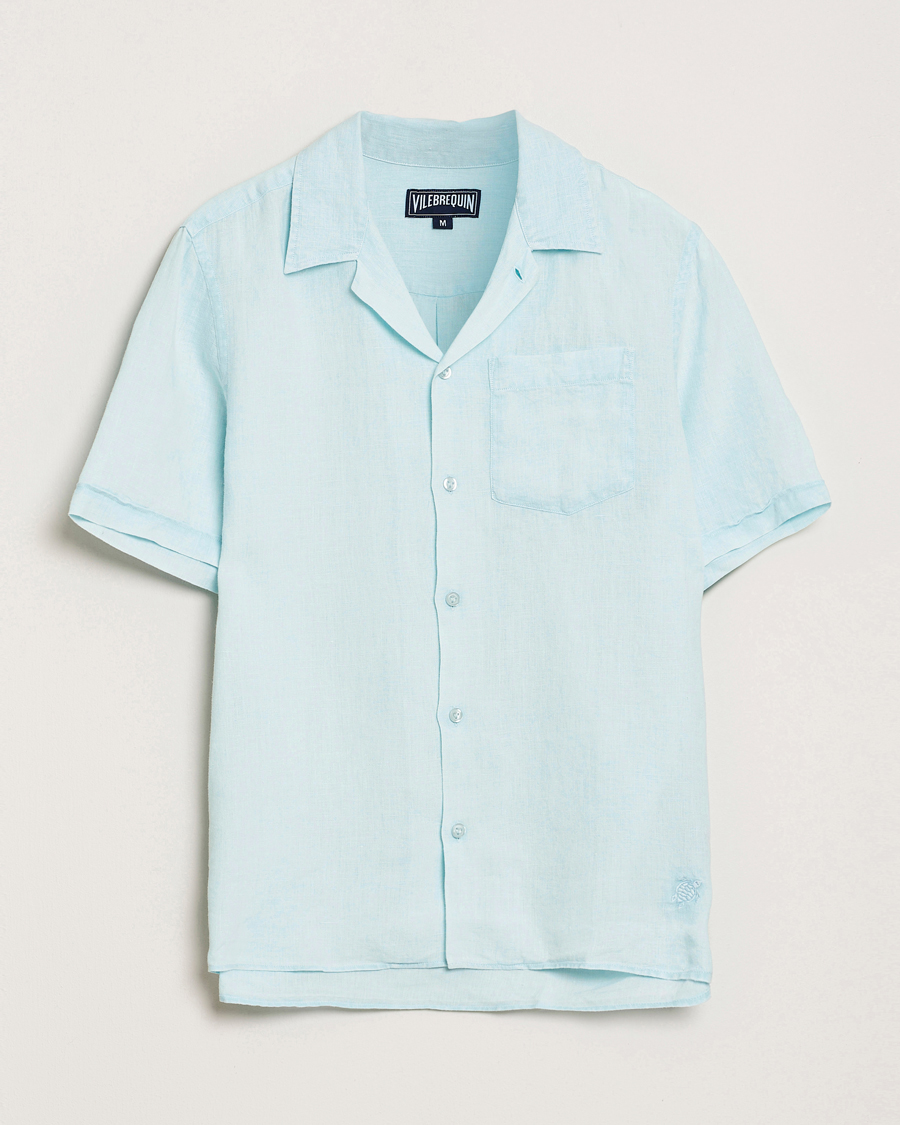 Herre | Skjorter | Vilebrequin | Charli Resort Short Sleeve Shirt Pacific