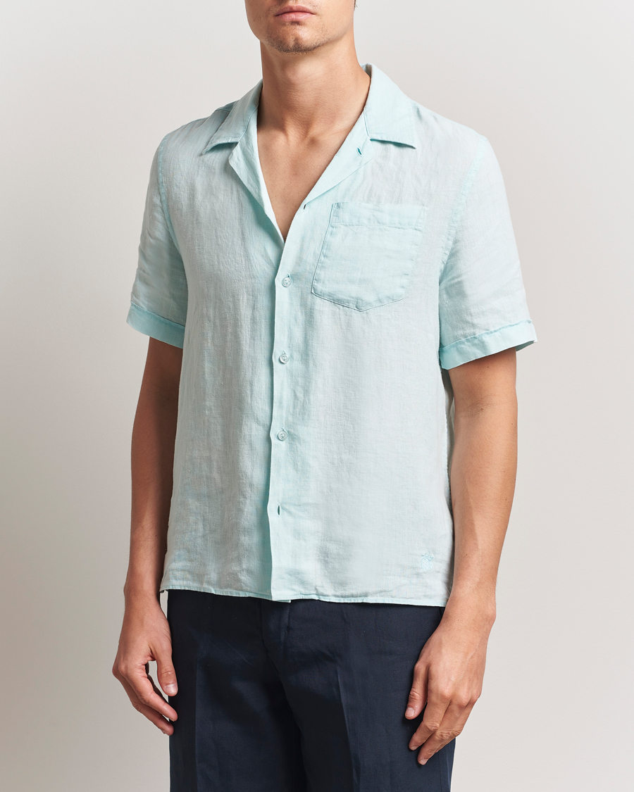 Herre | Skjorter | Vilebrequin | Charli Resort Short Sleeve Shirt Pacific