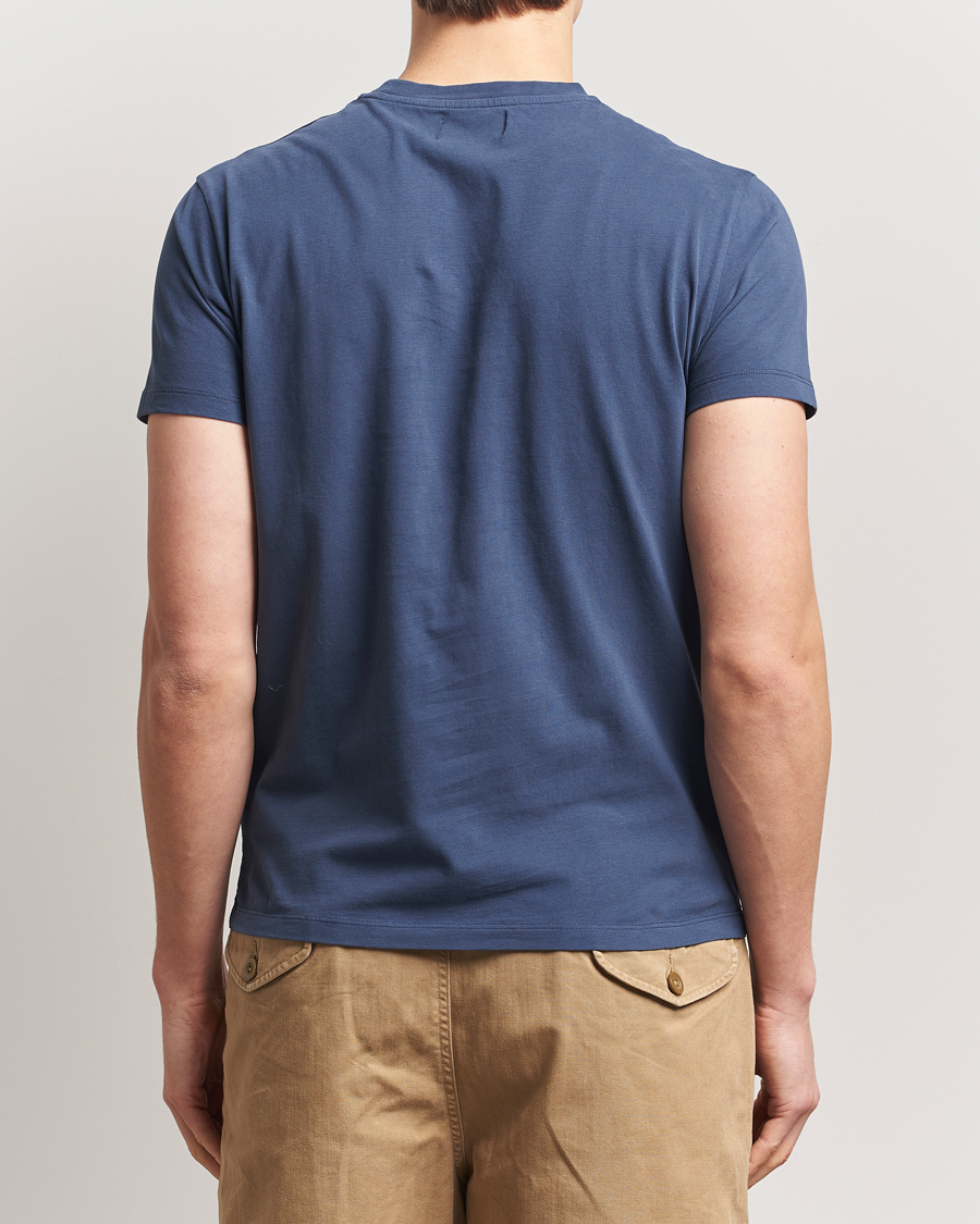 Herre | T-Shirts | Vilebrequin | Turtle Embroidery Crew Neck T-Shirt Bleu Marine