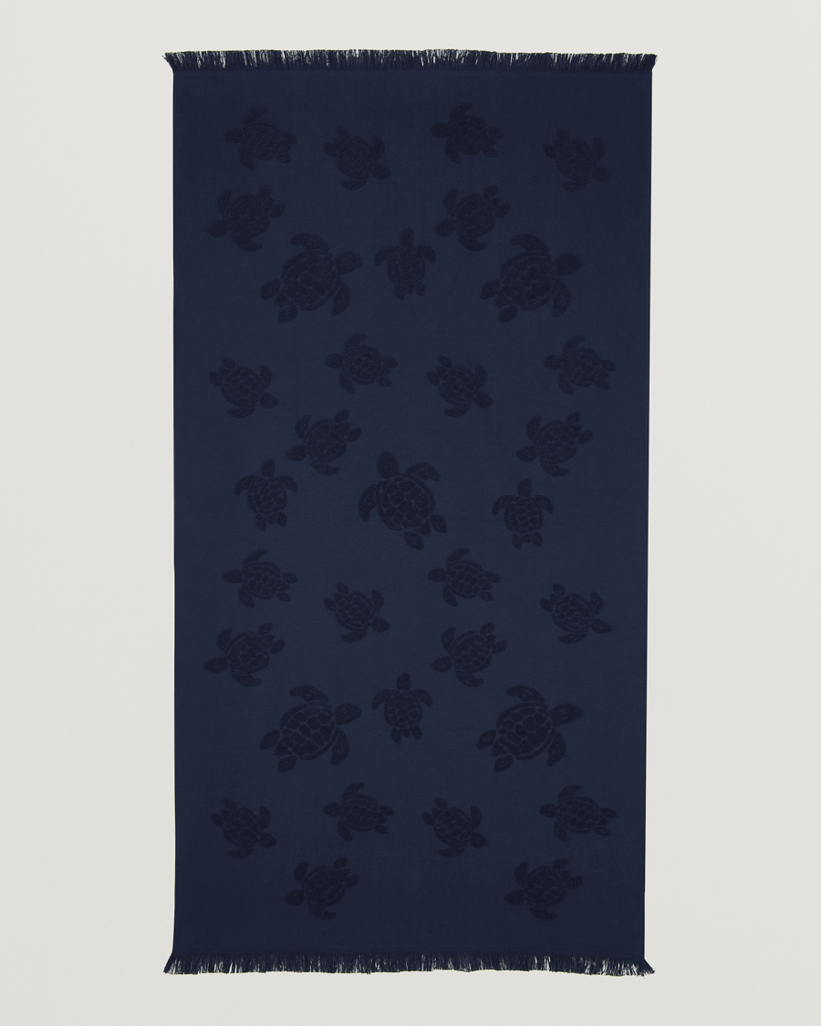 Herre | Vilebrequin Santah Organic Cotton Towel Bleu Marine | Vilebrequin | Santah Organic Cotton Towel Bleu Marine