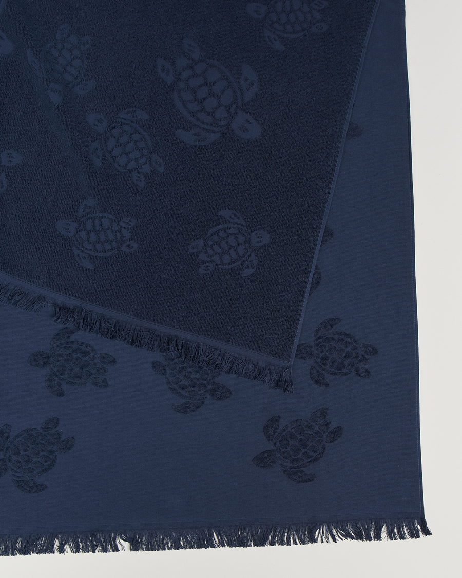Herre | Vilebrequin Santah Organic Cotton Towel Bleu Marine | Vilebrequin | Santah Organic Cotton Towel Bleu Marine