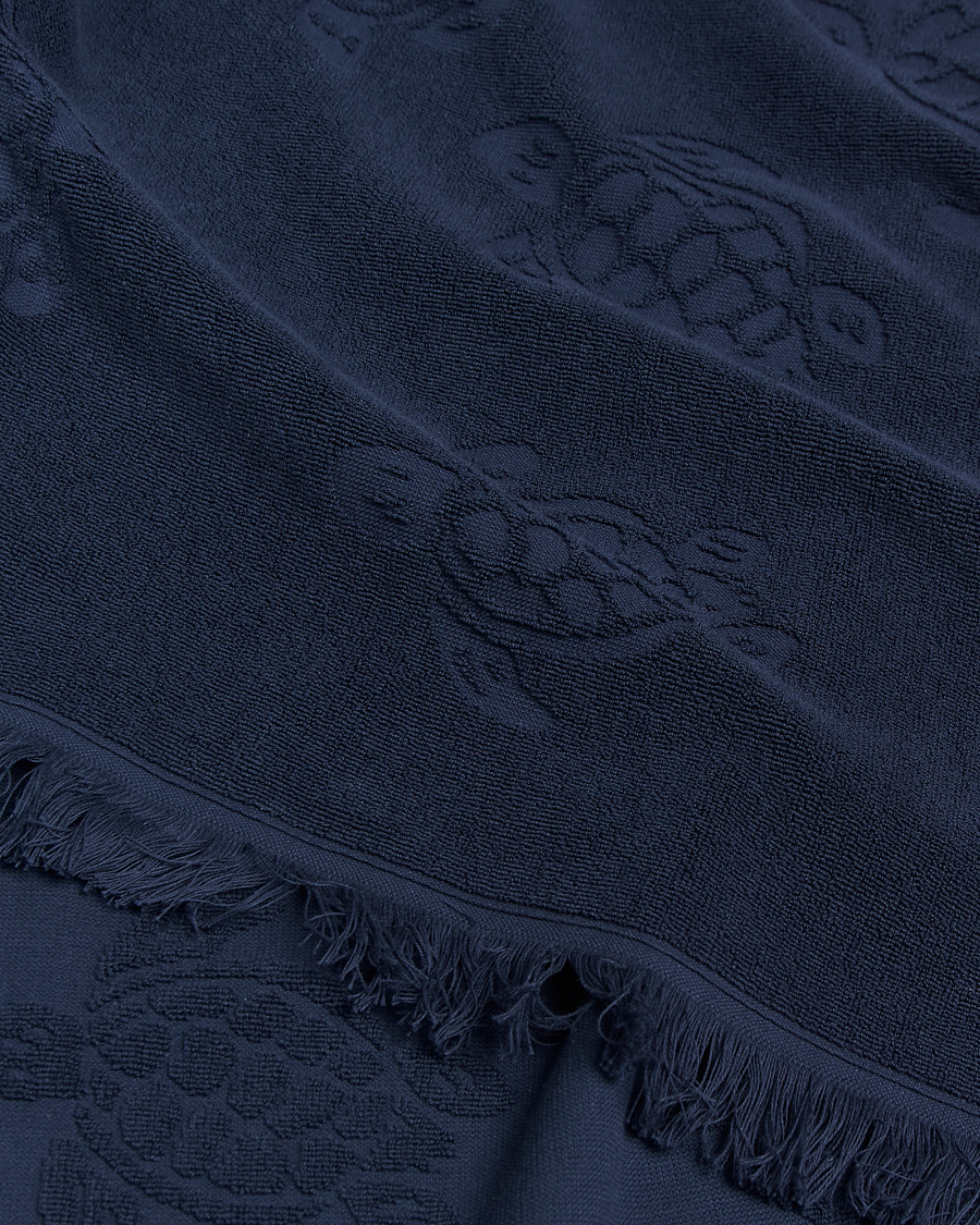 Herre | Vilebrequin Santah Organic Cotton Towel Bleu Marine | Vilebrequin | Santah Organic Cotton Towel Bleu Marine